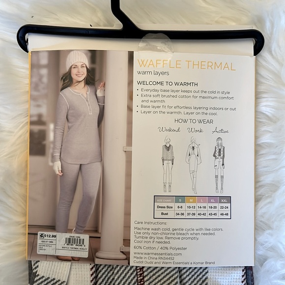 ⭐️NWT Women's Long Sleeve Waffle Thermal - Picture 5 of 5